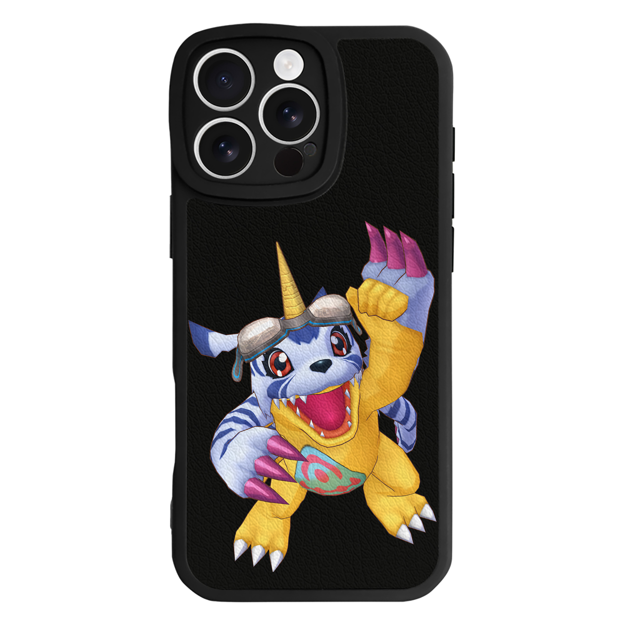 （画像用） Digimon デジタルモンスター/デジモン 【iPhone 16シリーズ対応】シリコンスマホケース（レザー調） 材質：シリコン